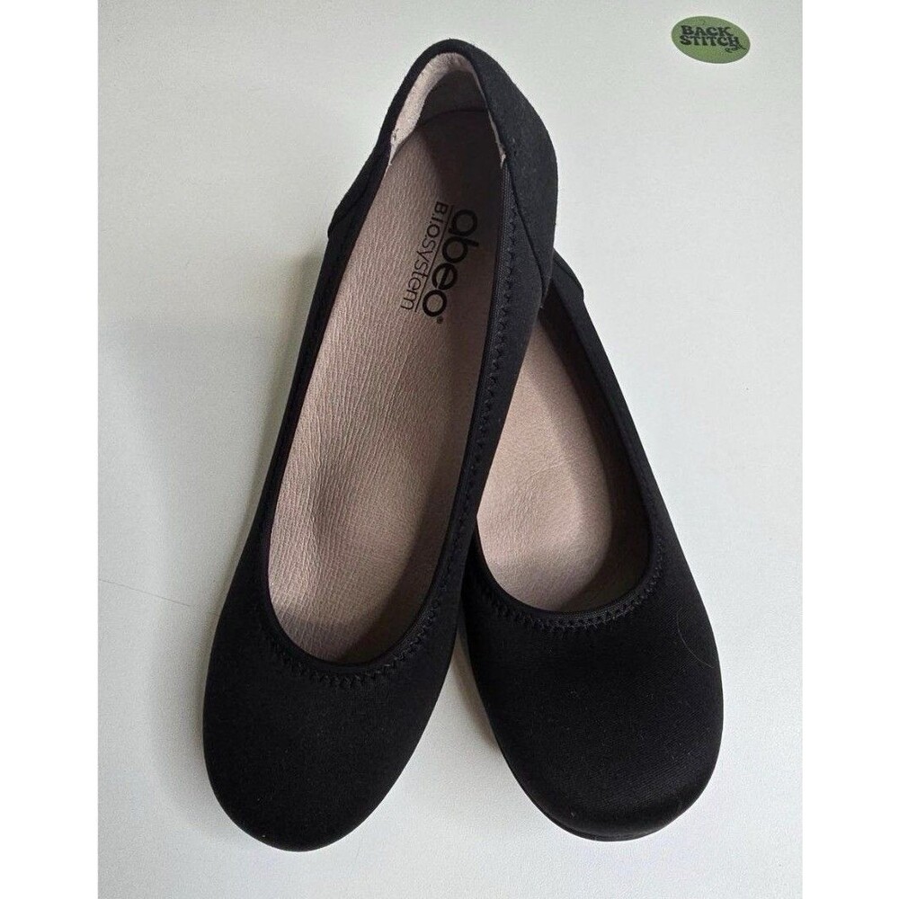 Abeo Tangier B.i.o. System Ballet Flats Womens Sz 9M Black Orthopedic